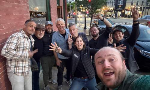 Group Shot with Mary Mazzio. Courtesy 50 Eggs Films